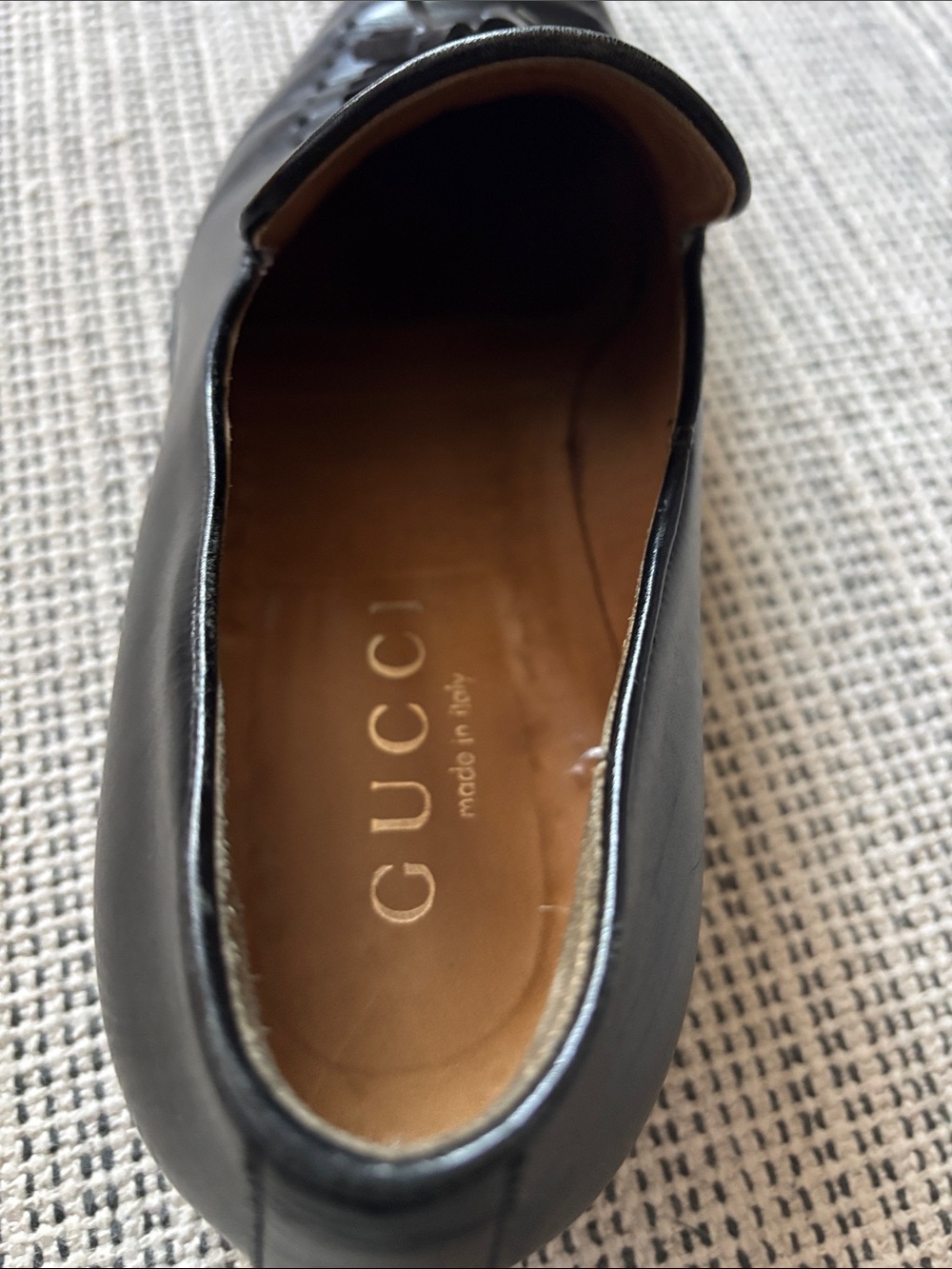 Gucci Black Leather Tassel Loafers - Picture 10 of 14